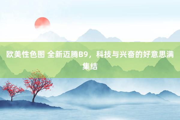 欧美性色图 全新迈腾B9，科技与兴奋的好意思满集结