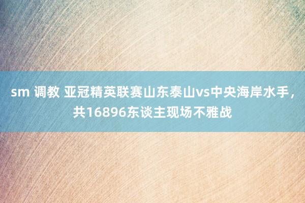 sm 调教 亚冠精英联赛山东泰山vs中央海岸水手，共16896东谈主现场不雅战