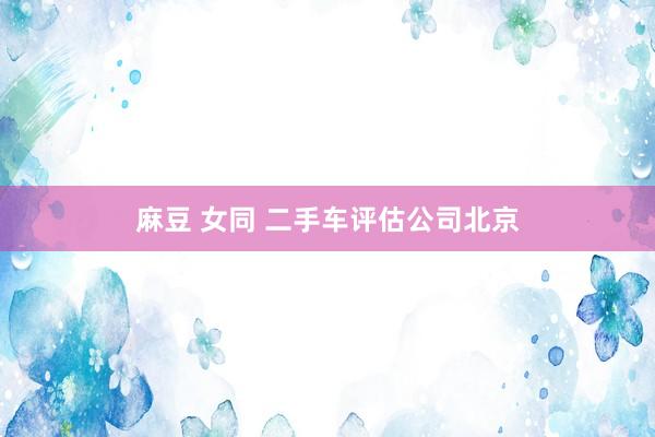 麻豆 女同 二手车评估公司北京