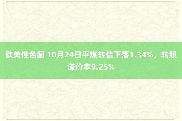 欧美性色图 10月24日平煤转债下落1.34%，转股溢价率9.25%