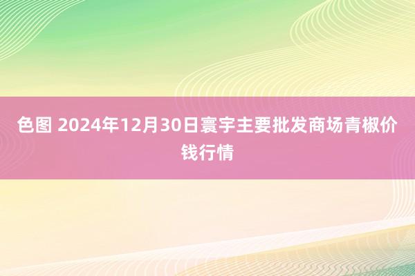 色图 2024年12月30日寰宇主要批发商场青椒价钱行情