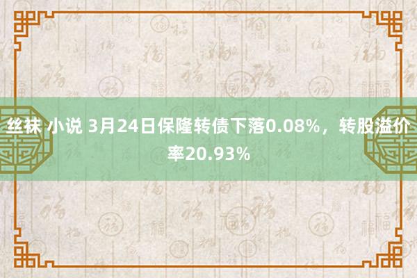 丝袜 小说 3月24日保隆转债下落0.08%，转股溢价率20.93%